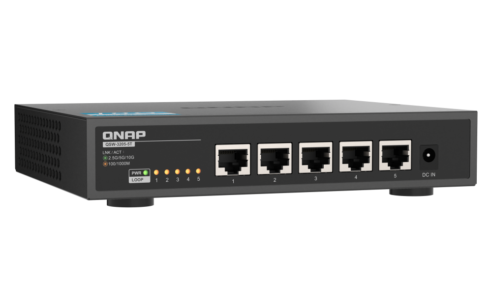 QNAP - 5 Port Switch mit 10GbE Konnektivität - QSW-3205-5T