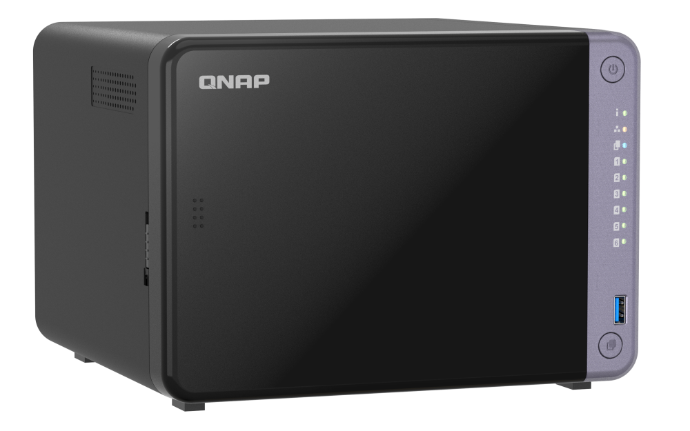 QNAP - 6-Bay NAS mit 10GbE und 4 GB RAM mit PE Schaum Dämmung - TS-632X-4G-PE
