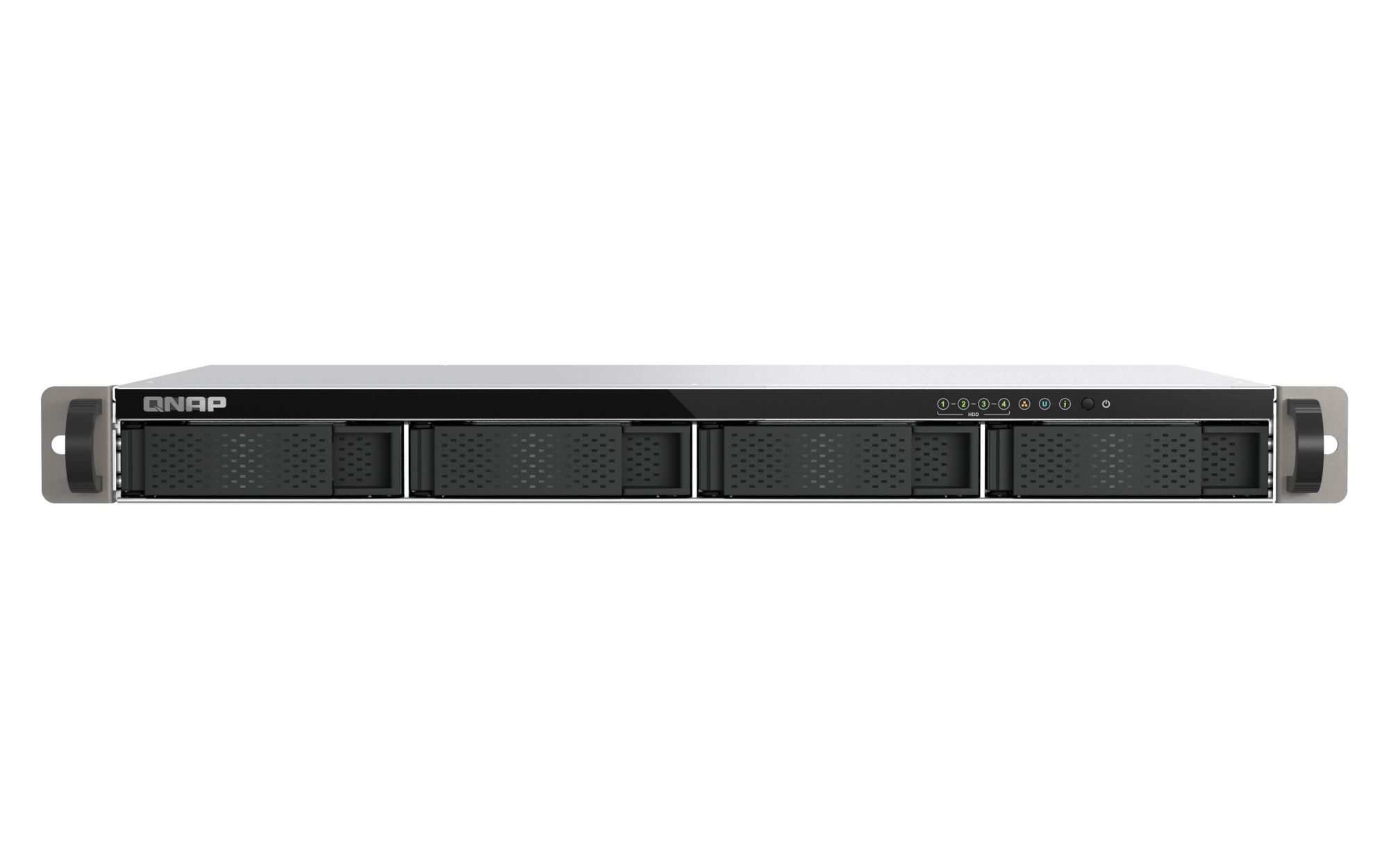 QNAP - 4-Bay 1U Rackmount NAS, 10GbE-Performance für kleine Racks - TS-432XeU-4G