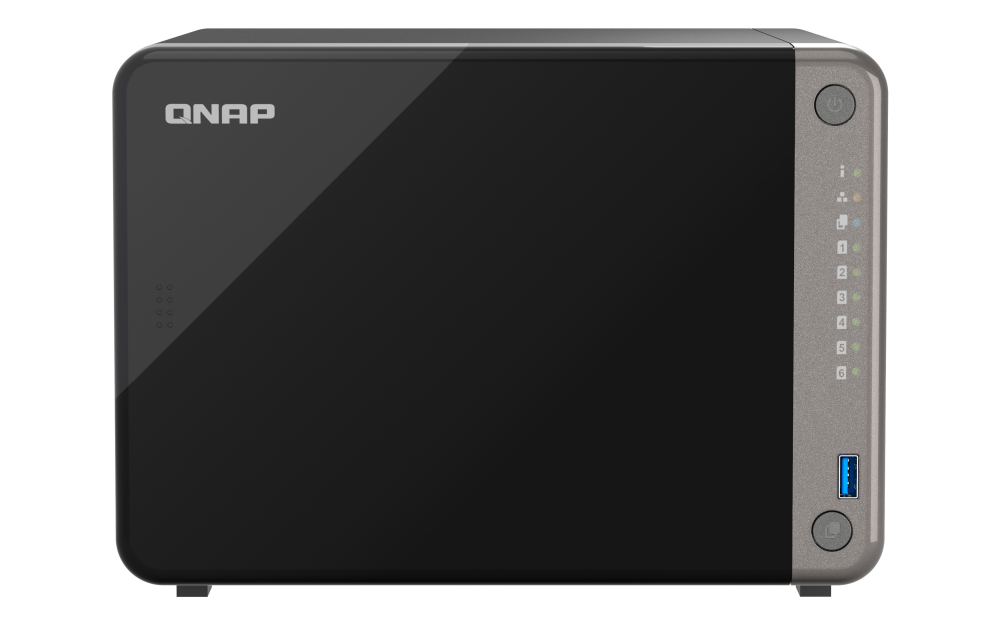 QNAP - 6-Bay NAS für KI-gestützte Video- und Bilderkennungsanwendungen - TS-AI642-8G