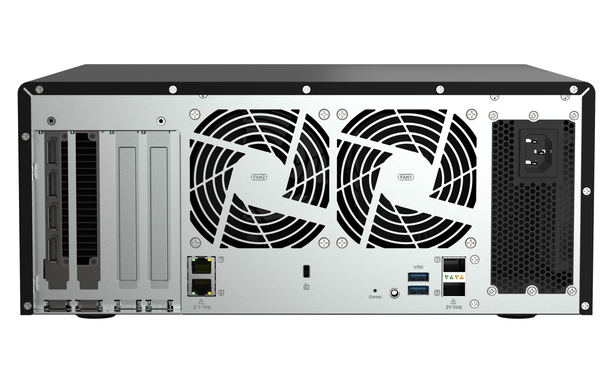 QNAP - Edge AI & GPU-Server, AMD EPYC CPU, 128GB RAM, ZFS - QAI-h1290FX-7302P-128G