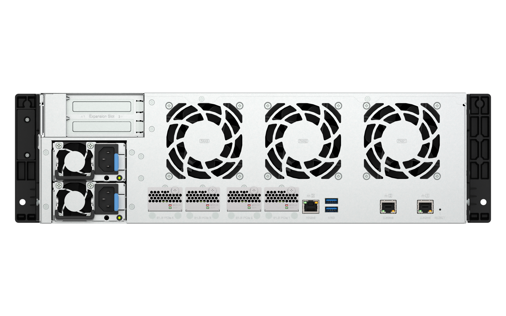 QNAP - 16-Bay Enterprise NAS mit Intel 8 Core CPU und 8GB RAM, Gehäuse mit kurzer Einbautiefe - TS-h1655XeU-RP-8G
