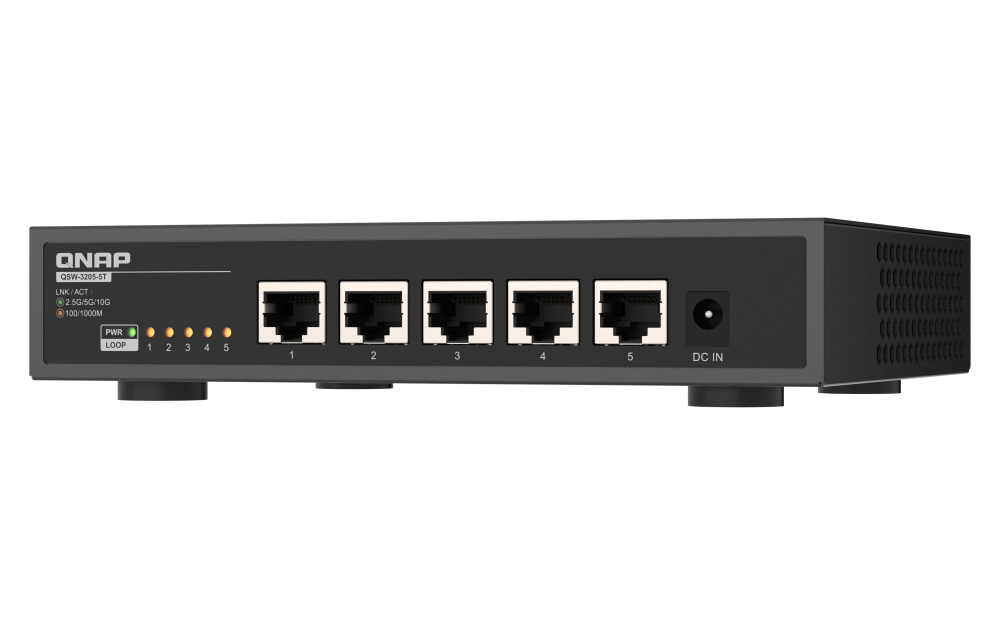 QNAP - 5 Port Switch mit 10GbE Konnektivität - QSW-3205-5T