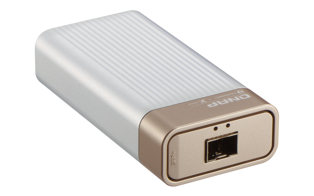 QNAP - Verbinden Sie sich mit 10GbE SFP+ Netzwerken über Thunderbolt - QNA-T310G1S