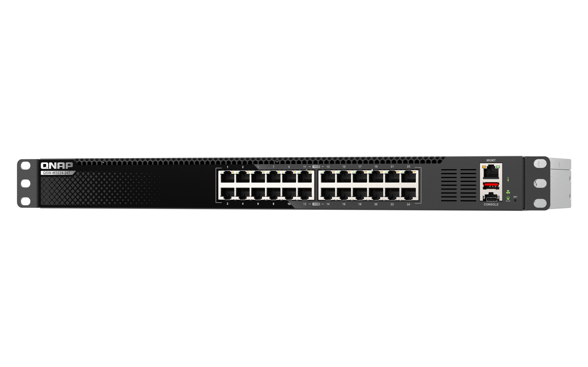 QNAP - 24 Port 10GbE L3 Lite Managed Rackmount Switch mit 10 GbE BASE-T Konnektivität - QSW-M3224-24T