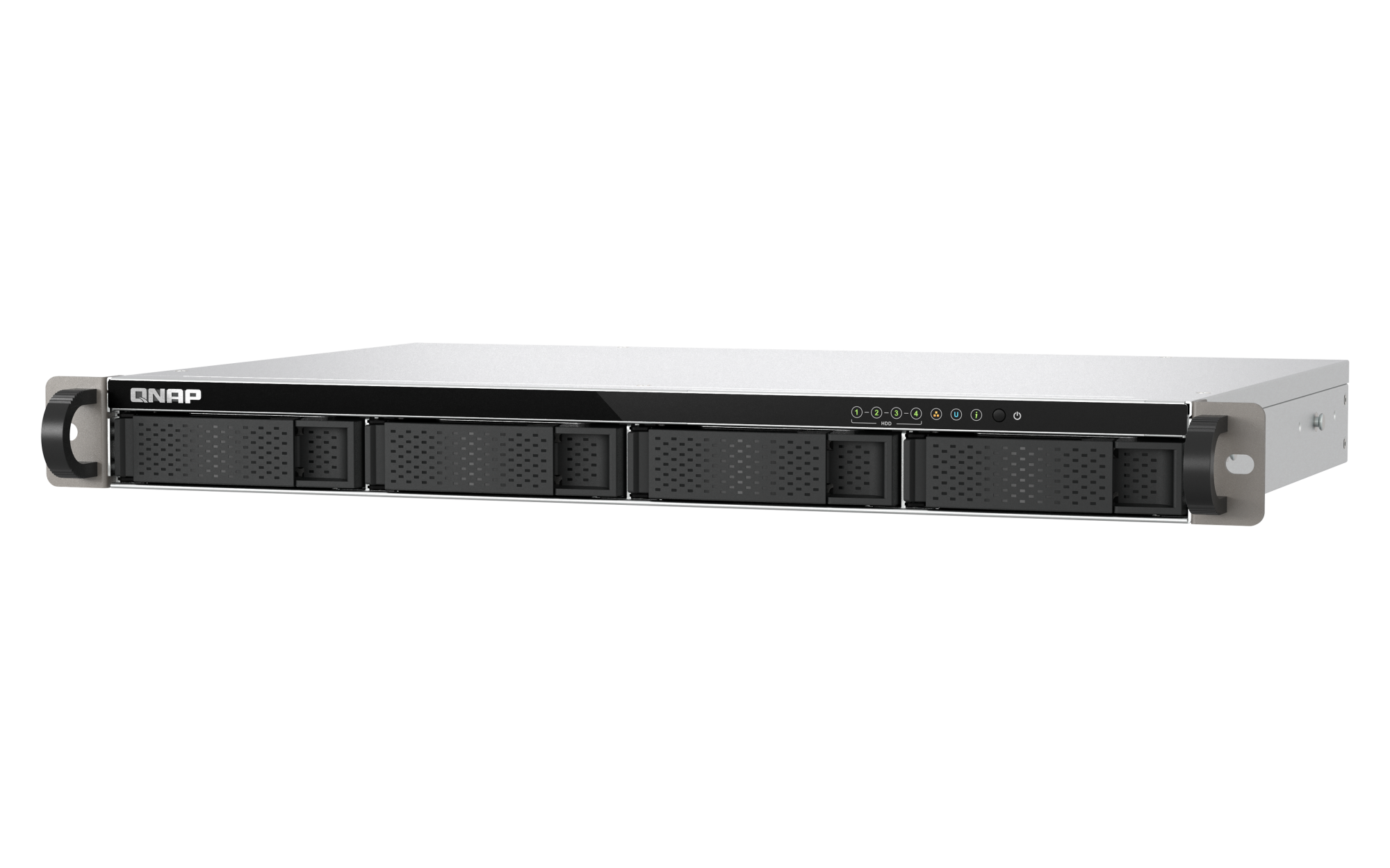 QNAP - 4-Bay 1U Rackmount NAS, 10GbE-Performance für kleine Racks - TS-432XeU-4G