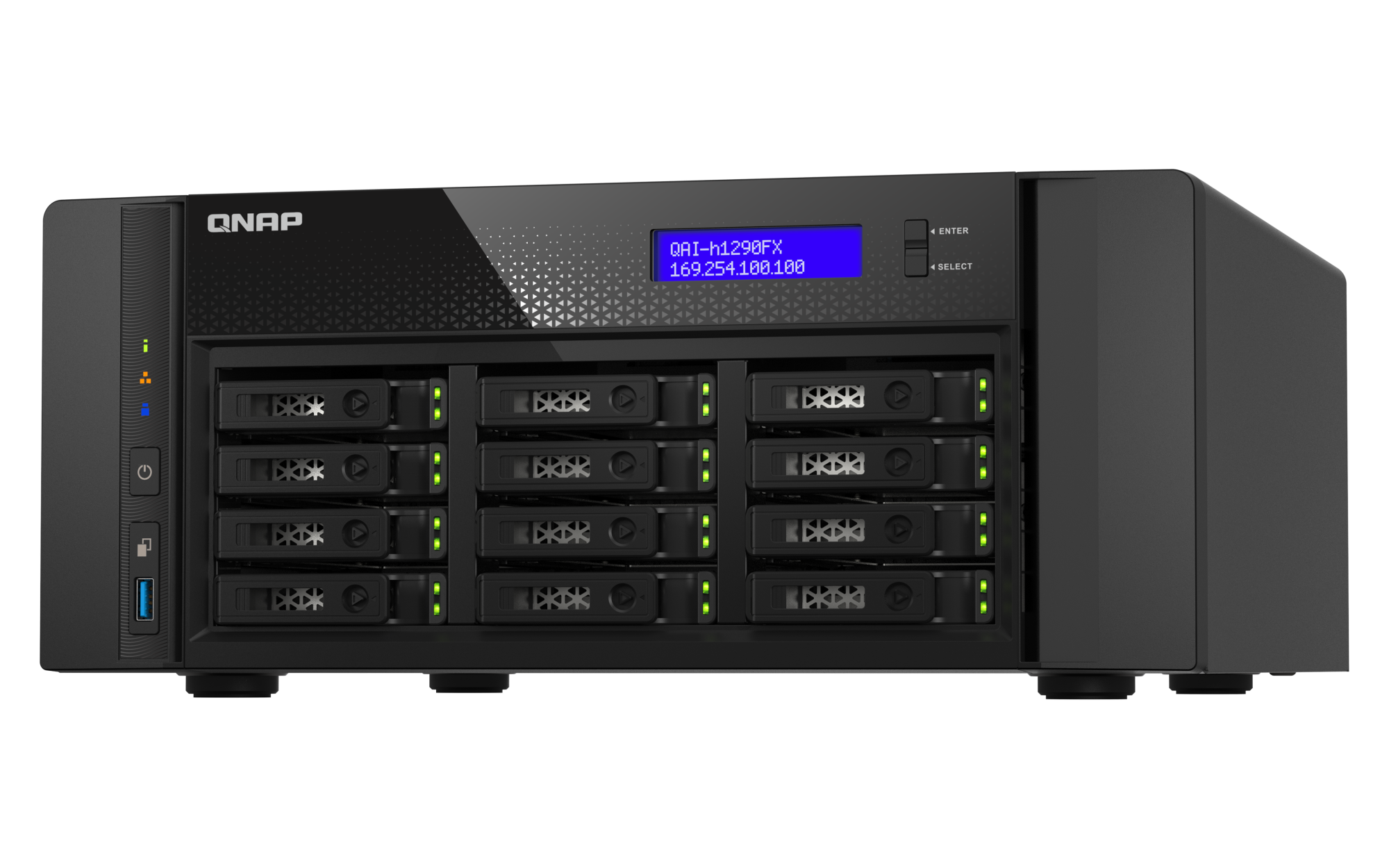 QNAP - Edge AI & GPU-Server, AMD EPYC CPU, 128GB RAM, ZFS - QAI-h1290FX-7302P-128G