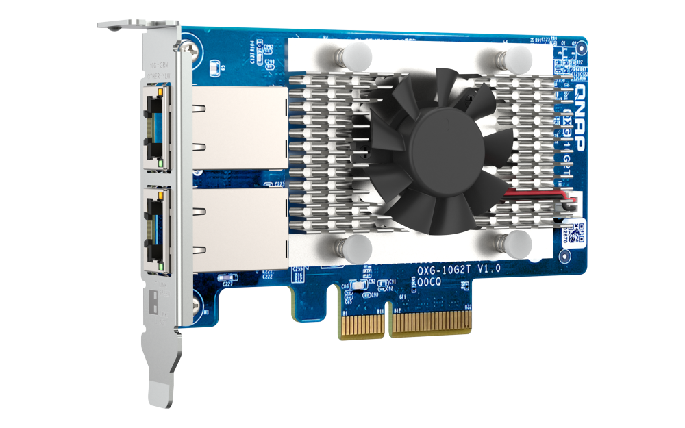 QNAP - 10GbE Erweiterungskarte, PCIe Gen3 x4 - QXG-10G2T