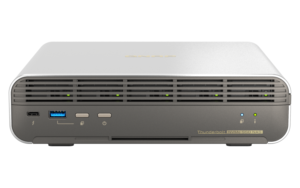 QNAP - 5-Bay All-Flash NASbook mit Thunderbolt™ 4 - TBS-h574TX-i3-12G