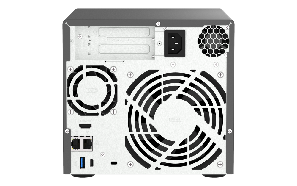 QNAP - 4-Bay NAS mit ZFS, Intel® Core i3, 2.5GbE - TVS-h474-i3-8G