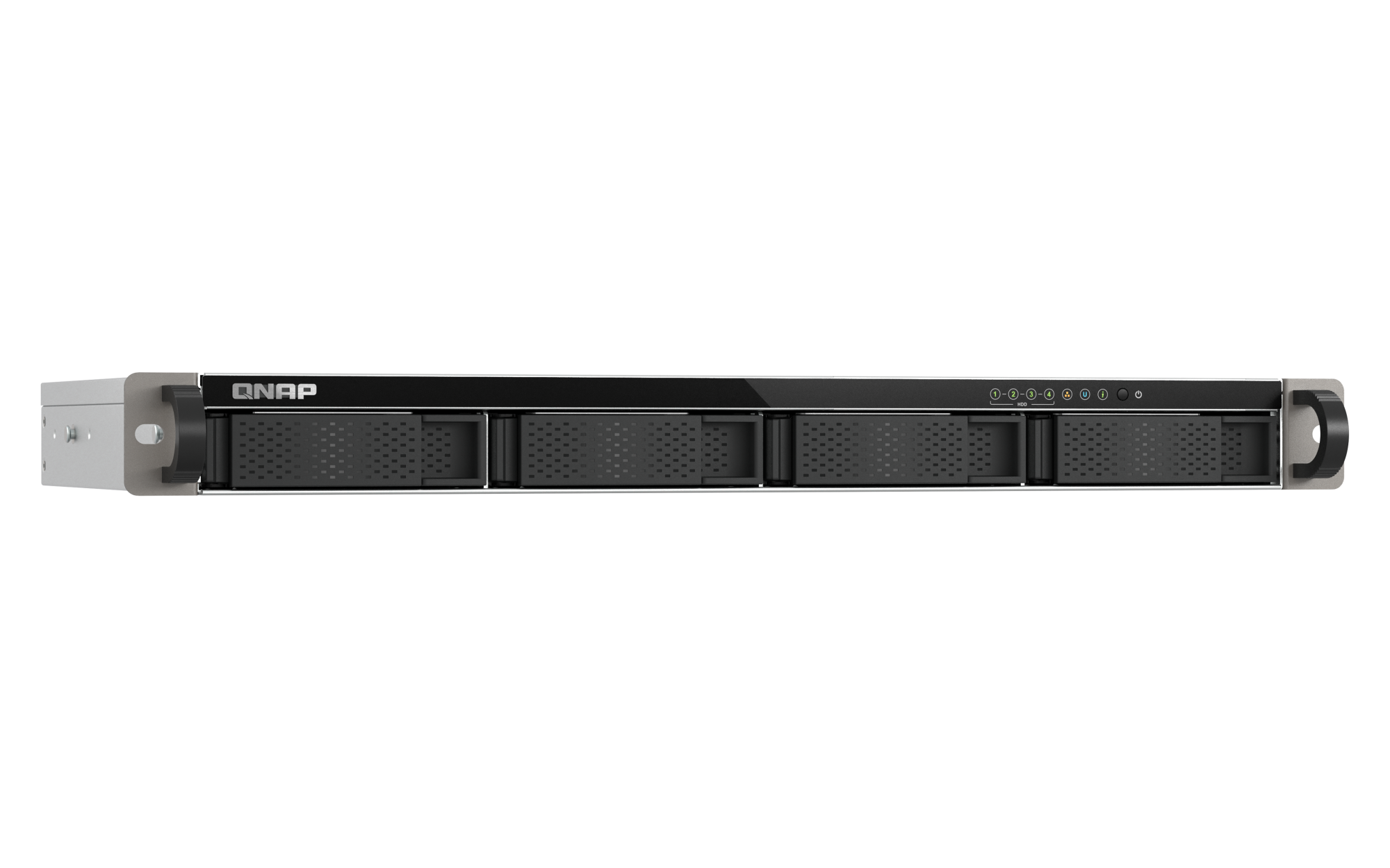 QNAP - 4-Bay 1U Rackmount NAS, 10GbE-Performance für kleine Racks - TS-432XeU-4G
