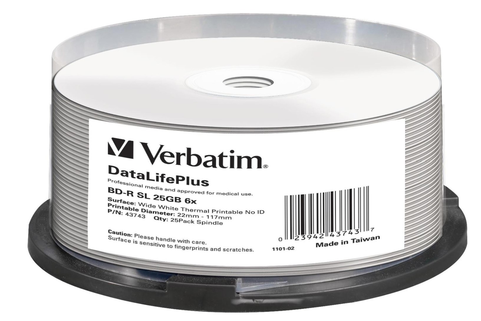Verbatim BD-R 25GB, 6X, weiss Thermo