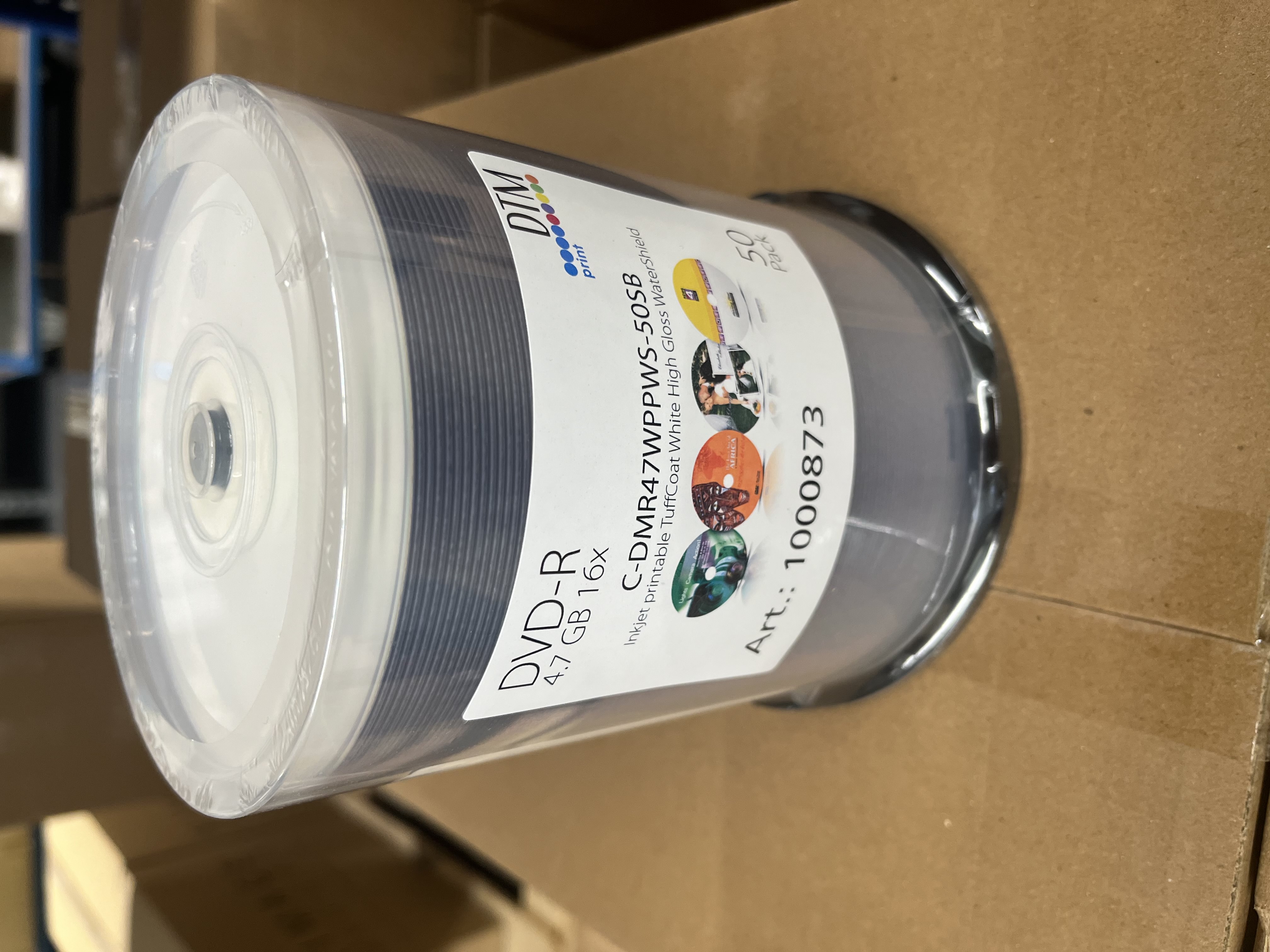 DVD-R 'WaterShield' 4.7GB, inkjet weiss, HOCHGLANZ