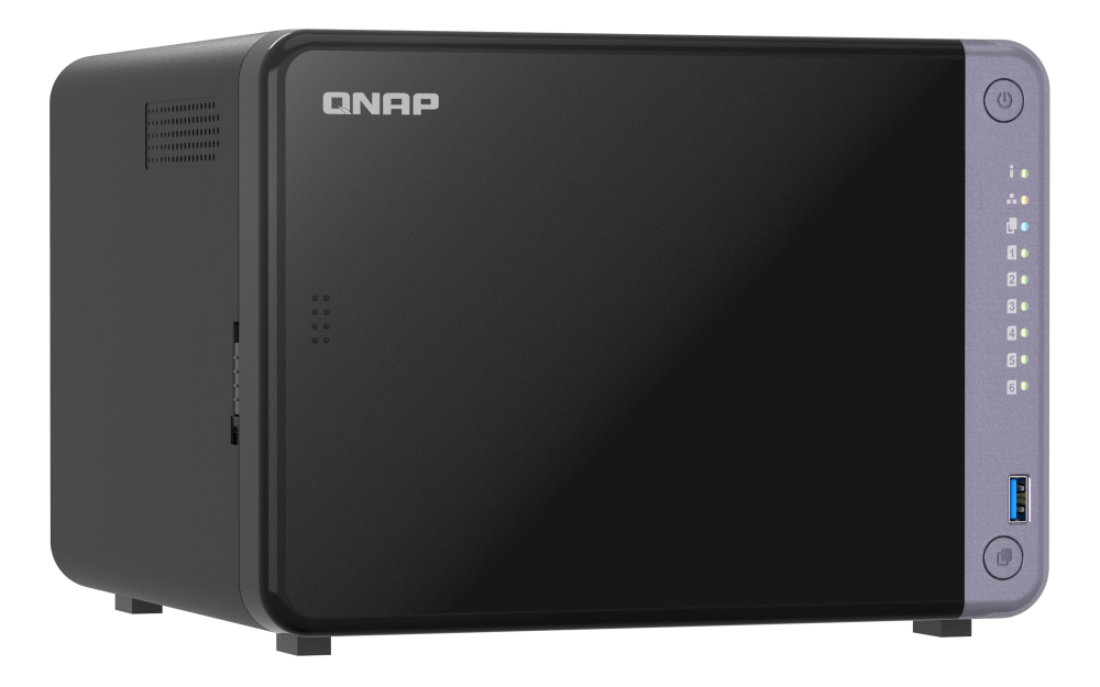 QNAP - 6-Bay NAS mit 10GbE und 4 GB RAM mit PE Schaum Dämmung - TS-632X-4G-PE