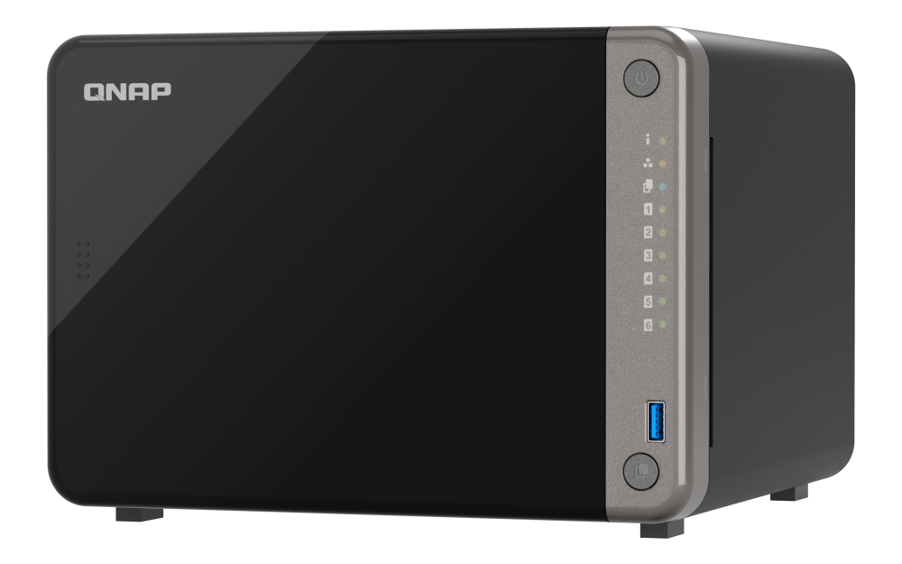 QNAP - 6-Bay NAS für KI-gestützte Video- und Bilderkennungsanwendungen - TS-AI642-8G