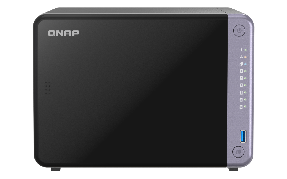 QNAP - 6-Bay NAS mit 10GbE und 4 GB RAM mit PE Schaum Dämmung - TS-632X-4G-PE