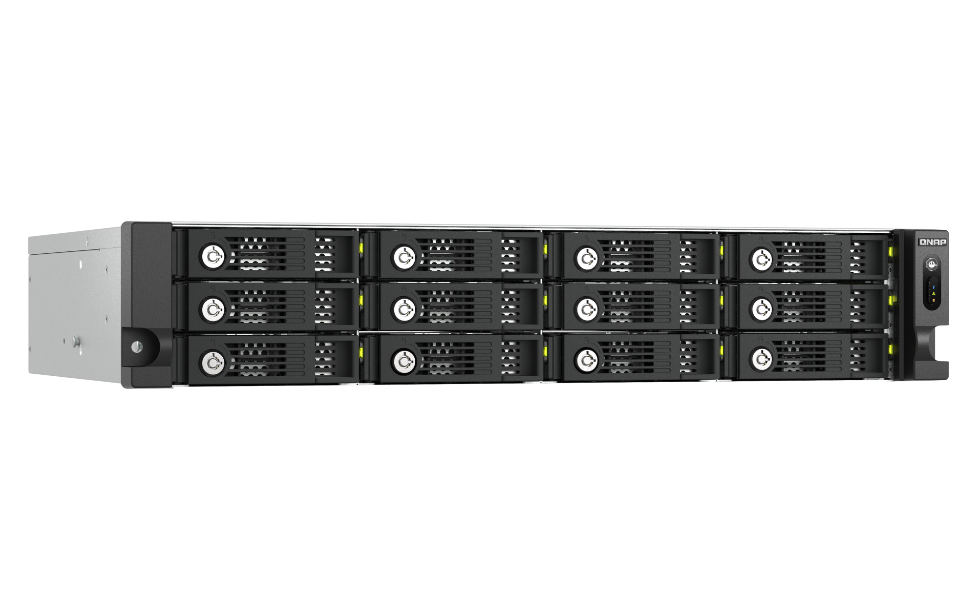 QNAP - 12-Bay Rackmount USB 4 JBOD Speichererweiterung, redundantes Netzteil - TL-R1210TC4-RP