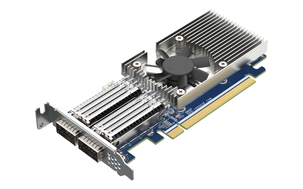 QNAP - Dual-Port 32GB Fiber Channel Host Bus Adapter - QXP-32G2FC