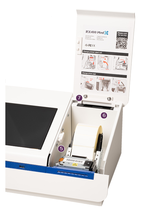 Rimage 54x25mm PE Etiketten Rolle zu RX400