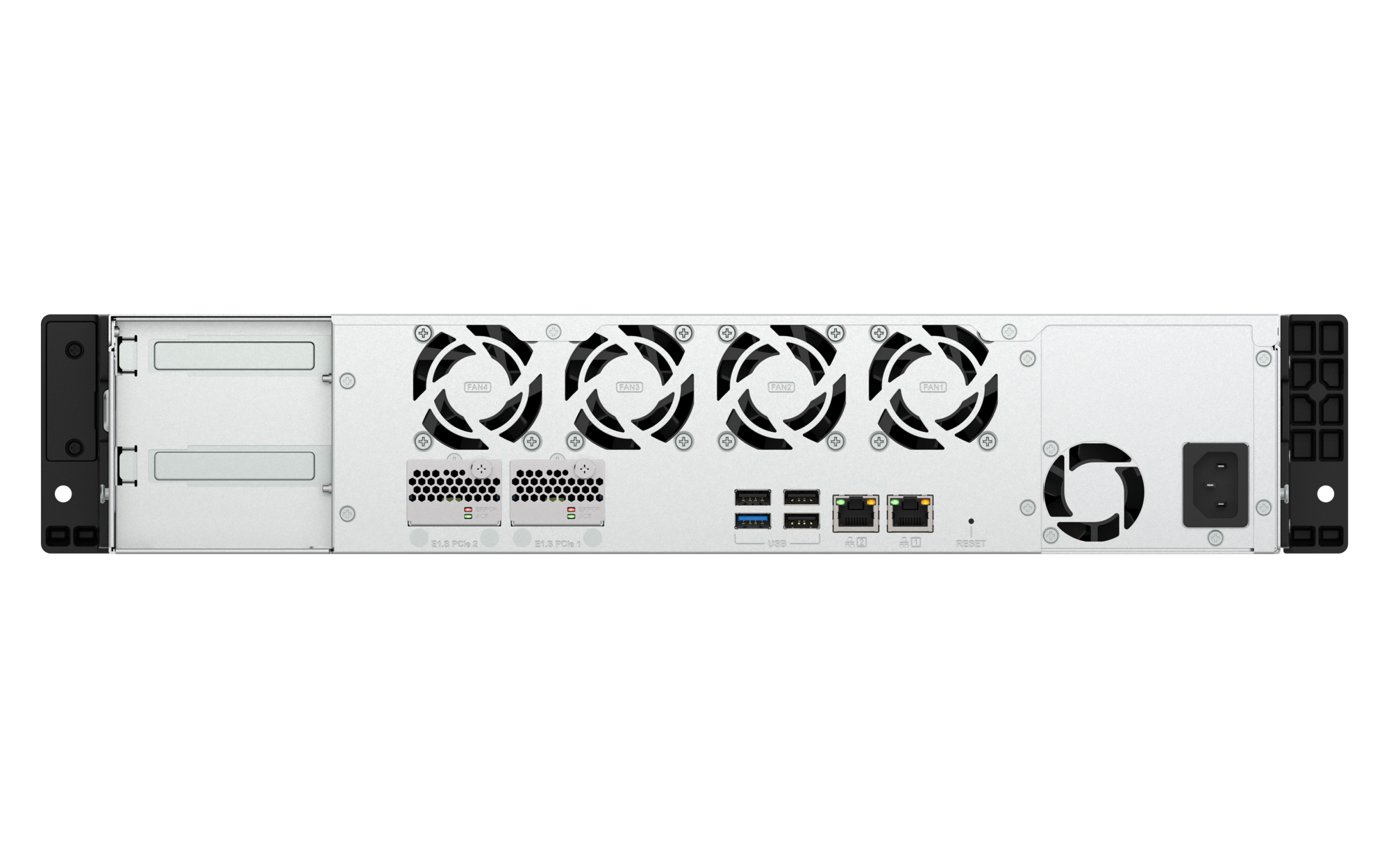 QNAP - 10-Bay Enterprise NAS mit Intel 4 Core CPU und 8GB RAM, Gehäuse mit kurzer Einbautiefe - TS-h1065eU-8G