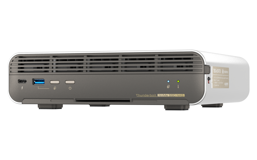 QNAP - 5-Bay All-Flash NASbook mit Thunderbolt™ 4 - TBS-h574TX-i3-12G