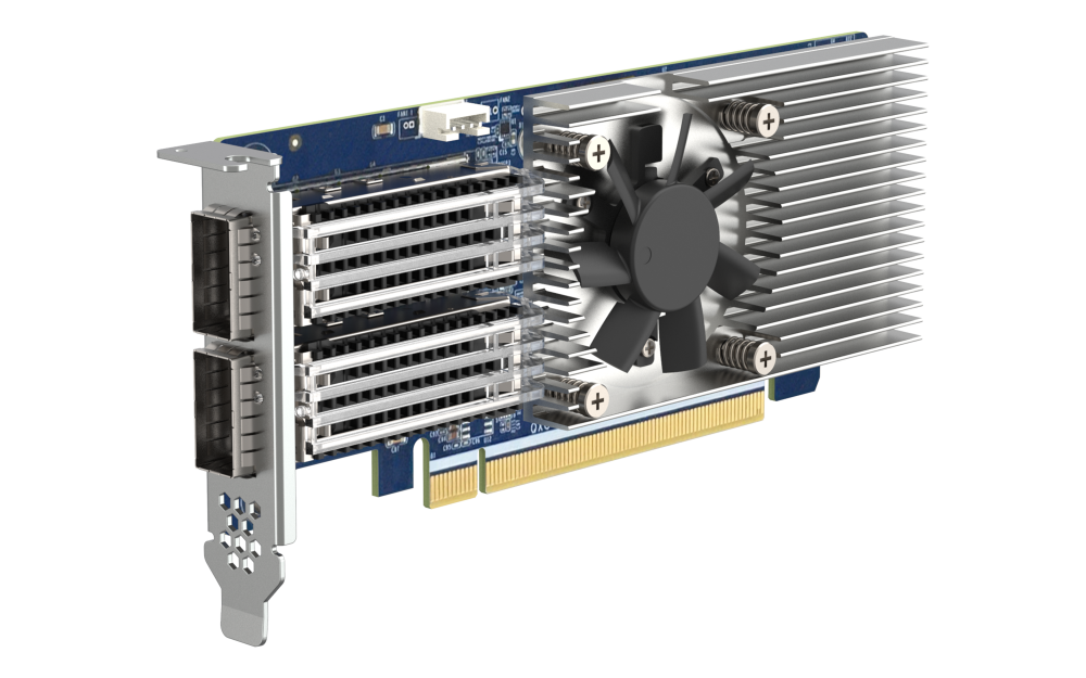 QNAP - Dual-Port 32GB Fiber Channel Host Bus Adapter - QXP-32G2FC