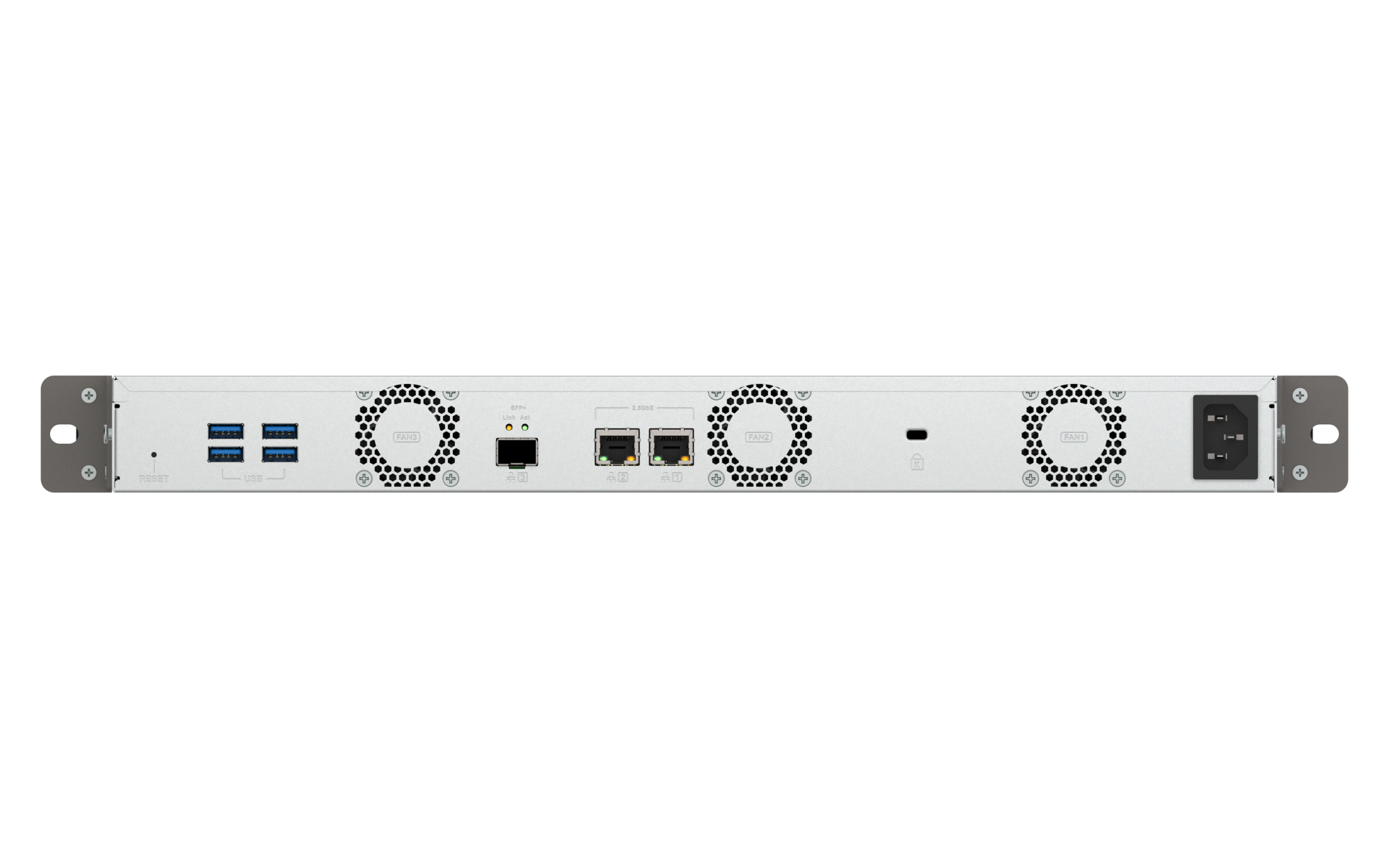 QNAP - 4-Bay 1U Rackmount NAS, 10GbE-Performance für kleine Racks - TS-432XeU-4G