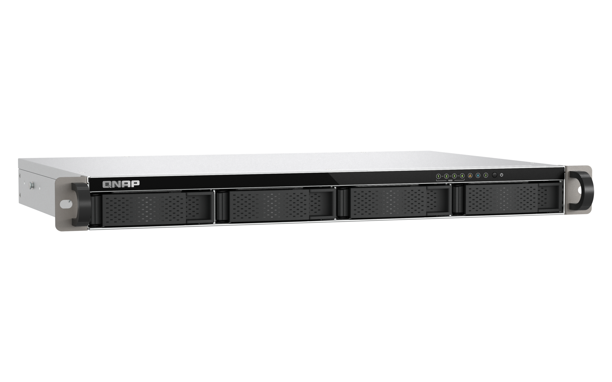 QNAP - 4-Bay 1U Rackmount NAS, 10GbE-Performance für kleine Racks - TS-432XeU-4G