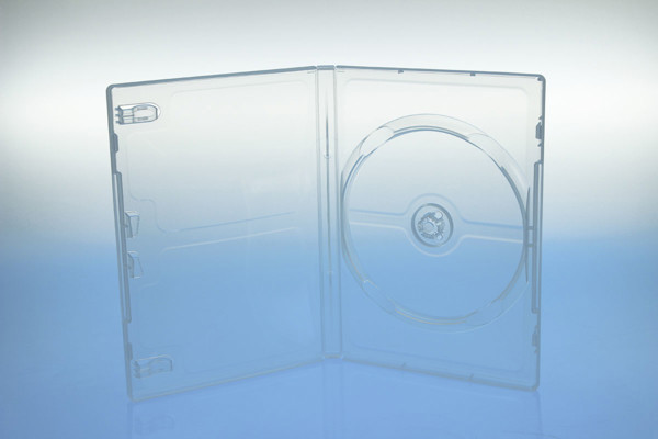 DVD Standardbox, transparent, mit Aussenhülle