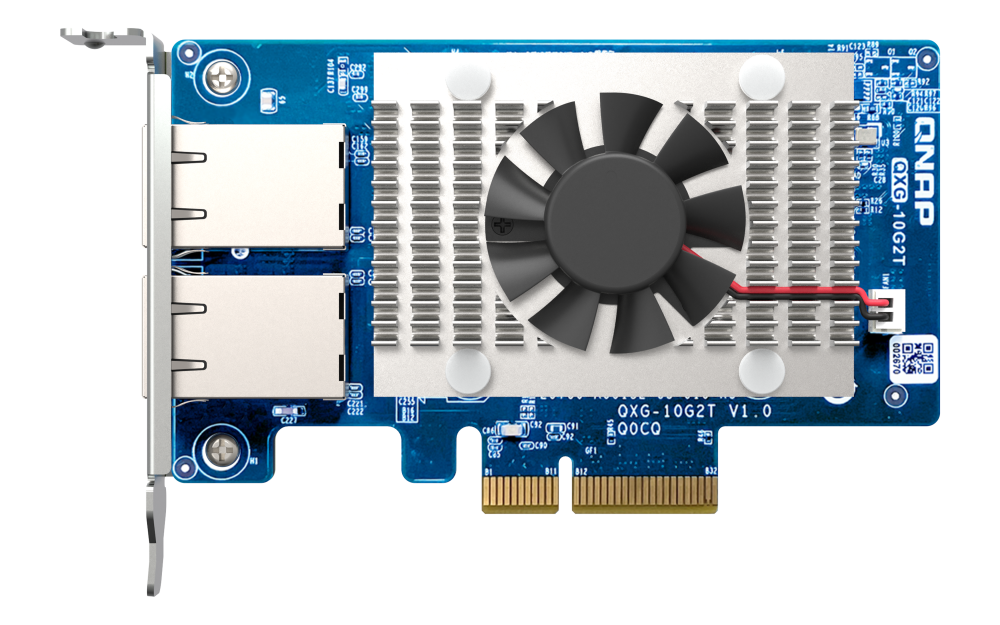 QNAP - 10GbE Erweiterungskarte, PCIe Gen3 x4 - QXG-10G2T