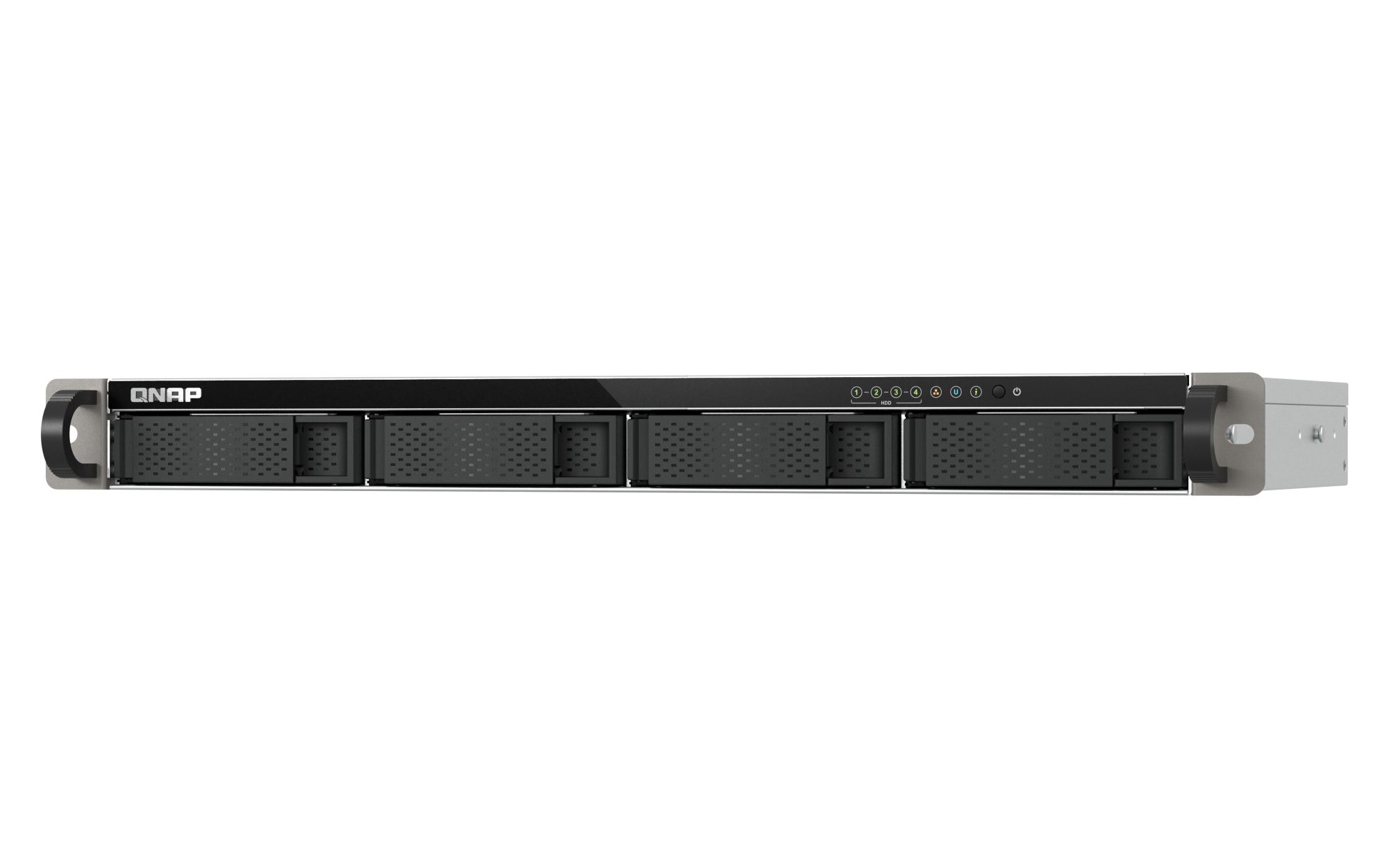 QNAP - 4-Bay 1U Rackmount NAS, 10GbE-Performance für kleine Racks - TS-432XeU-4G