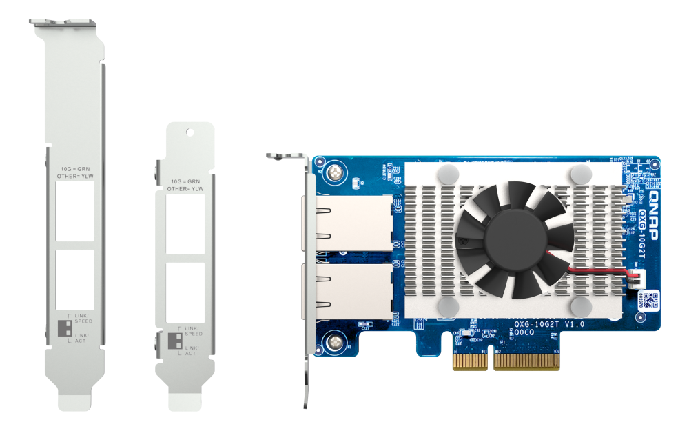 QNAP - 10GbE Erweiterungskarte, PCIe Gen3 x4 - QXG-10G2T
