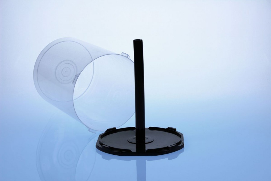 Cake Box (Spindel) für 100 CD, schwarzer Boden