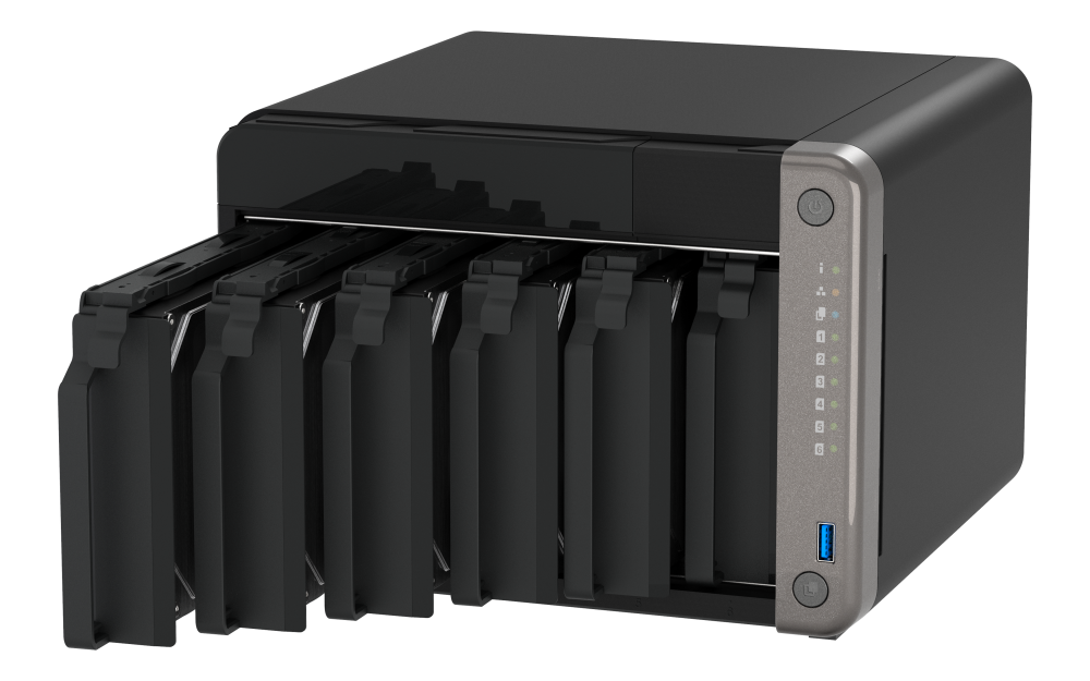 QNAP - 6-Bay NAS für KI-gestützte Video- und Bilderkennungsanwendungen - TS-AI642-8G